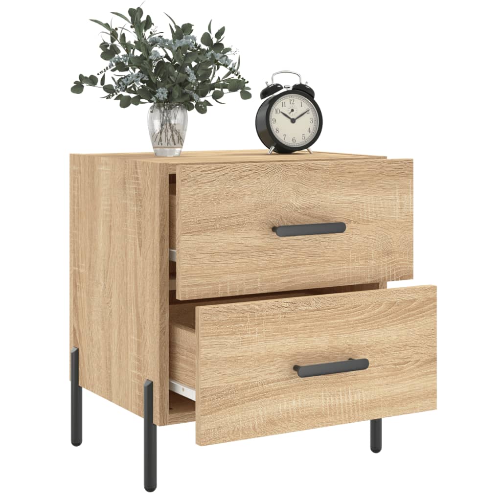 Maison Exclusive - Table de chevet chêne sonoma 40x35x47,5 cm bois d’ingénierie - 4