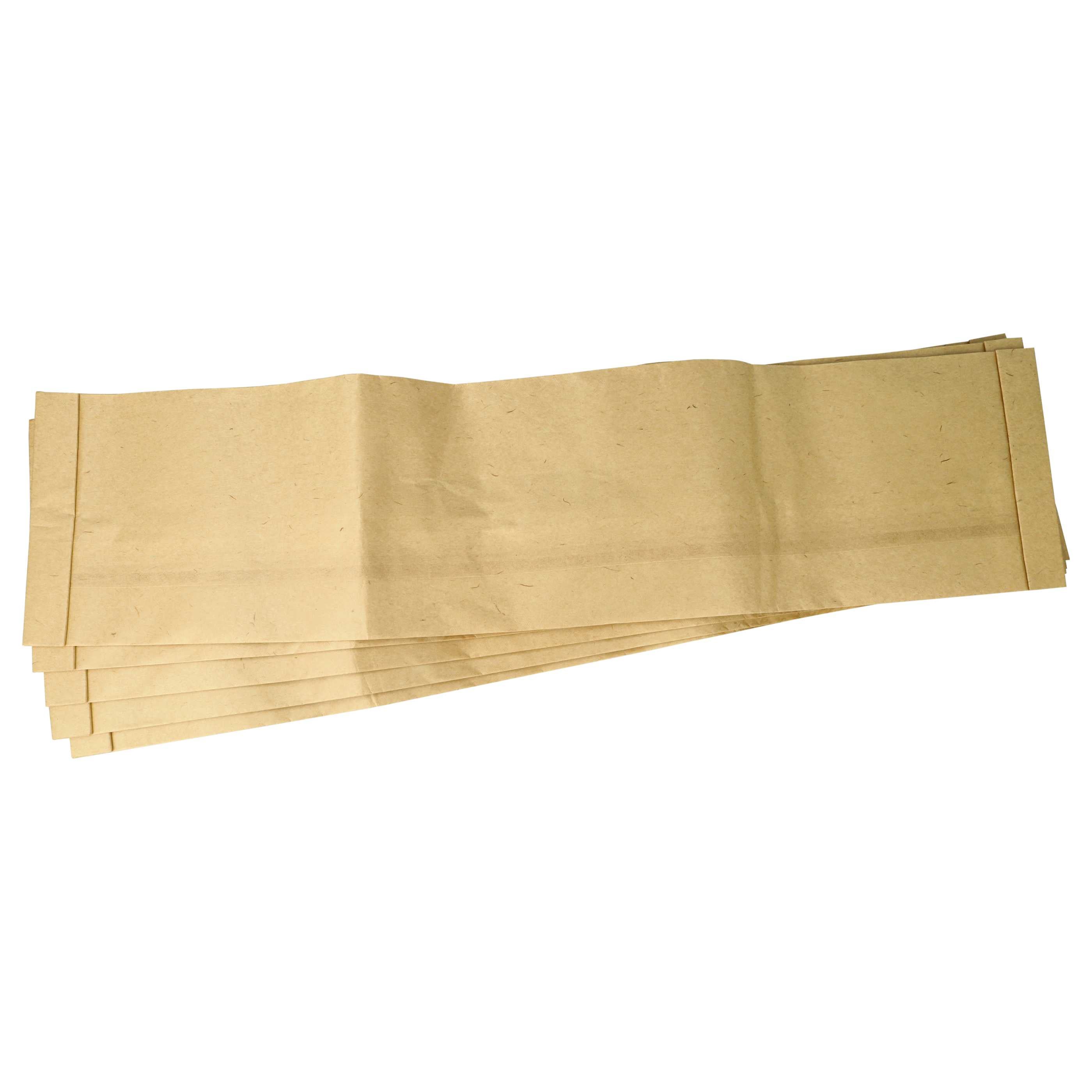Vhbw 10 Sacchetti Per Aspirapolvere Carta/Cartone - Compatibili Con Cleancraft FlexCAT 104, 22x19 Cm, Marroni