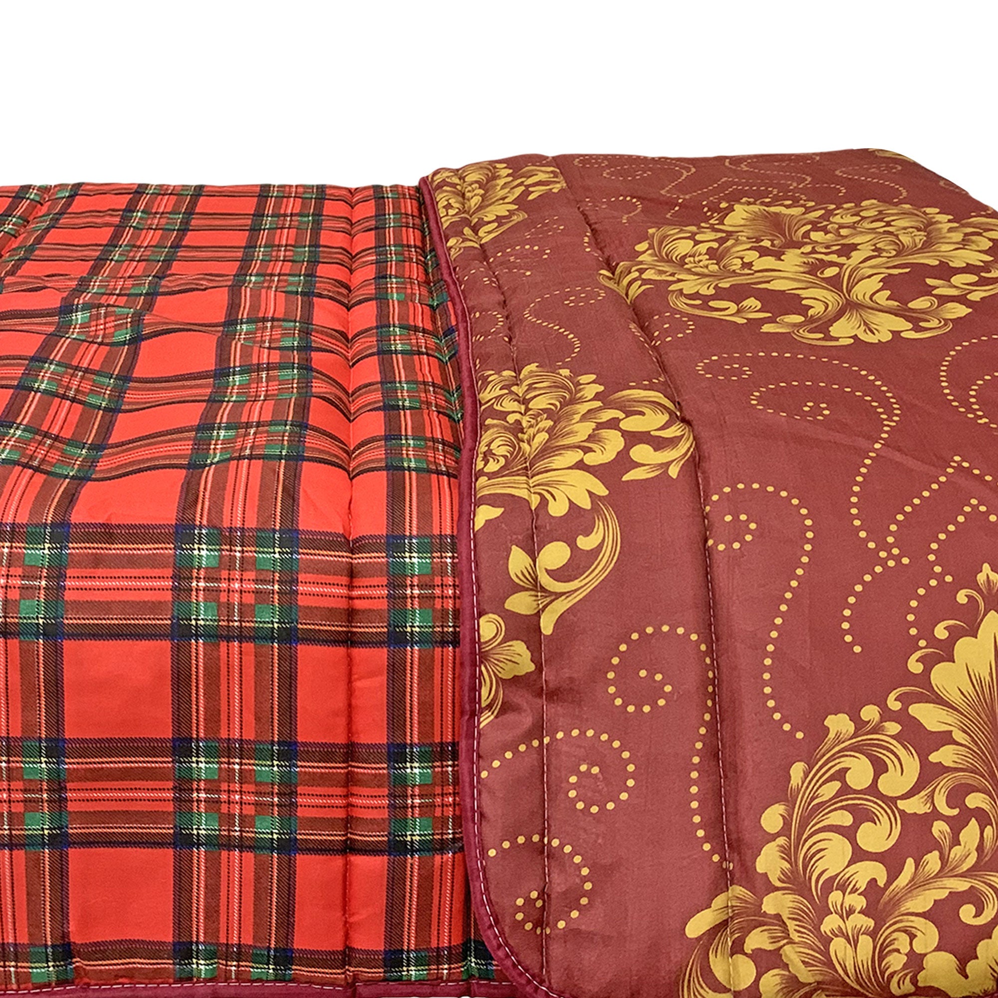 Trapunta natalizia piumone invernale letto matrimoniale Tartan 6511 - 4