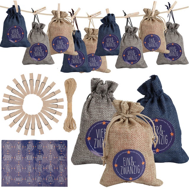 Logbuch-Verlag Lot De 10 Petits Sacs En Papier Kraft De Noël