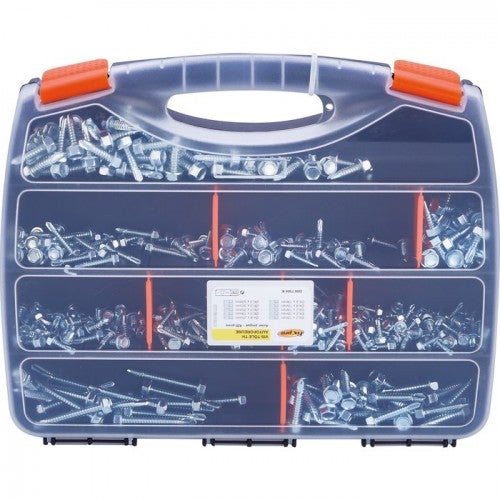 Coffret Valise 420 Vis Autoperceuses Tête 6 Pans – Diam. 4,2 à 6,3 Mm, Fixpro