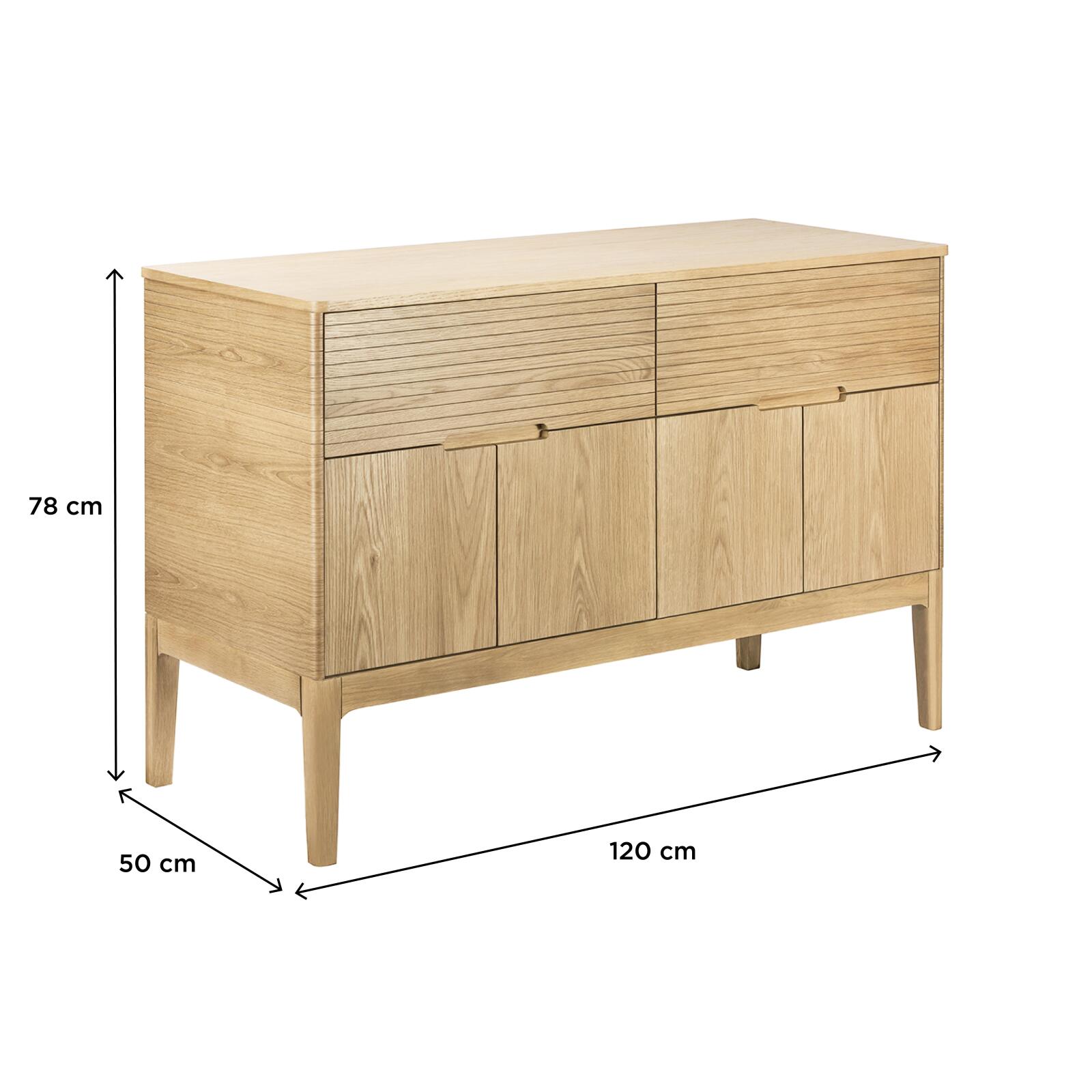 Ensemble meuble double-vasque 120 cm chêne naturel + 2 vasques ALASKA - 3