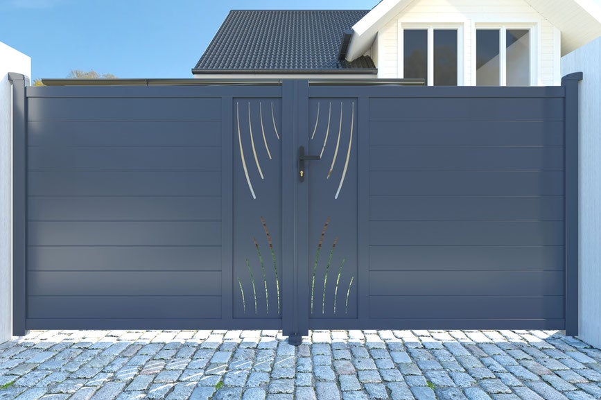 Portail battant motorisé 4m VELETA H.160cm + Motorisation BUNKER B500 - 5