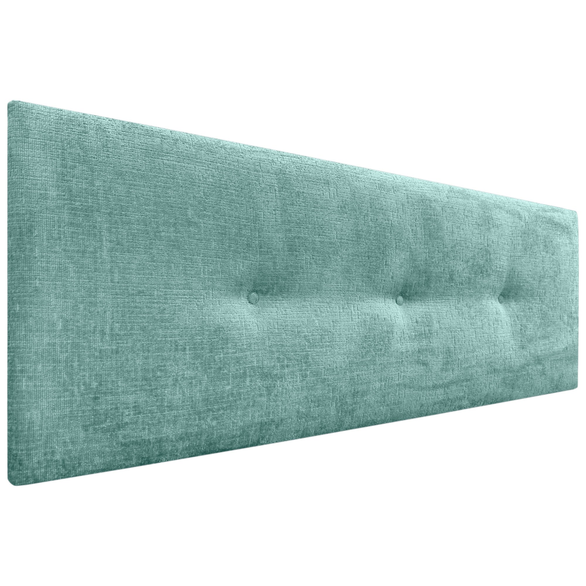 Tête De Lit DHOME En Laine Naturelle Grise 150x50 Cm - Capitonnée à Boutons - Anti-taches