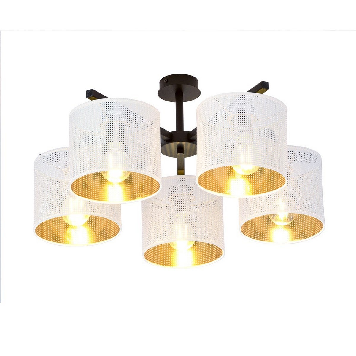 Set di mobili da giardino 4 pezzi 2 sedie 1 divano con tavolino nero/beige scuro