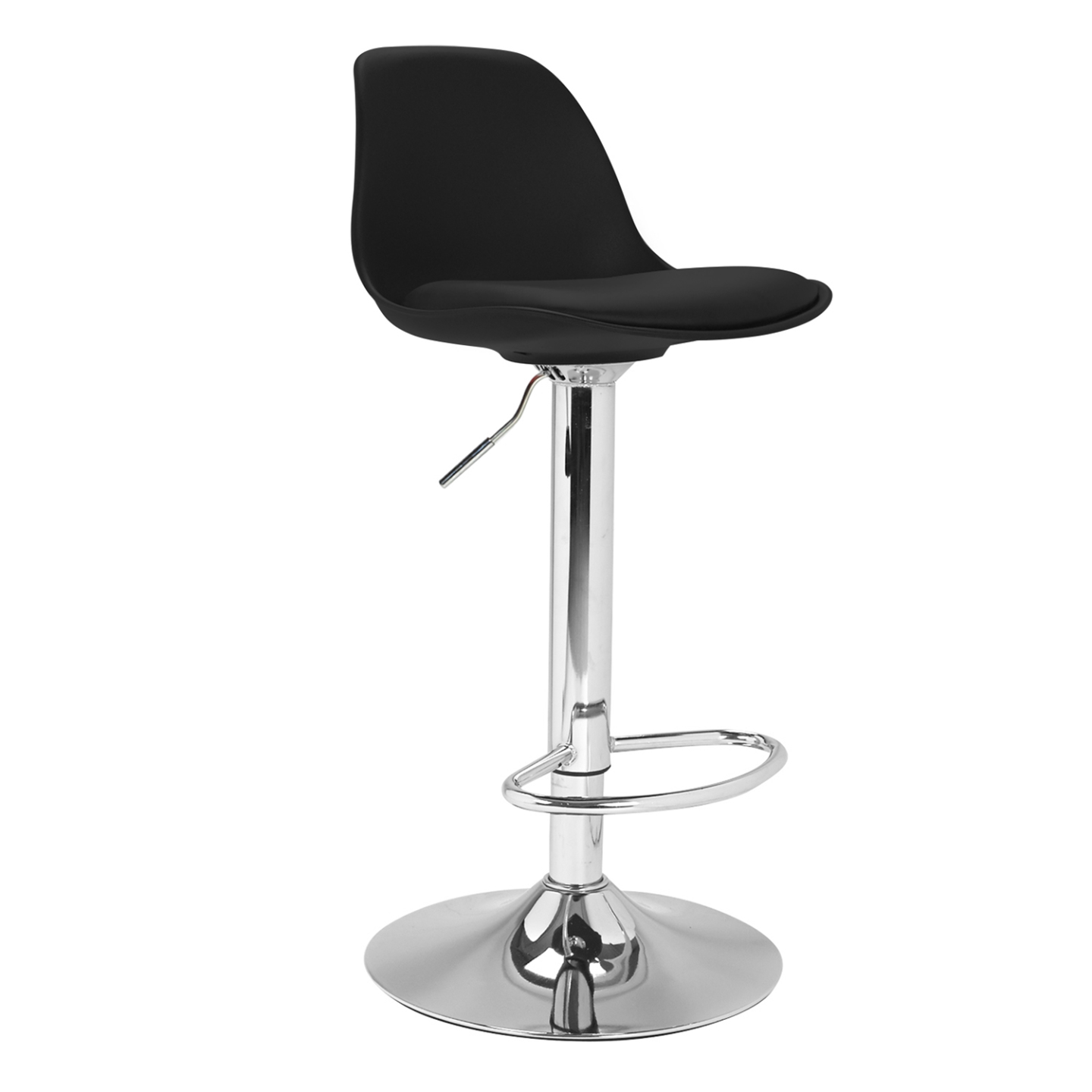 Lot de 2 tabourets de bar KARL design noir - 4