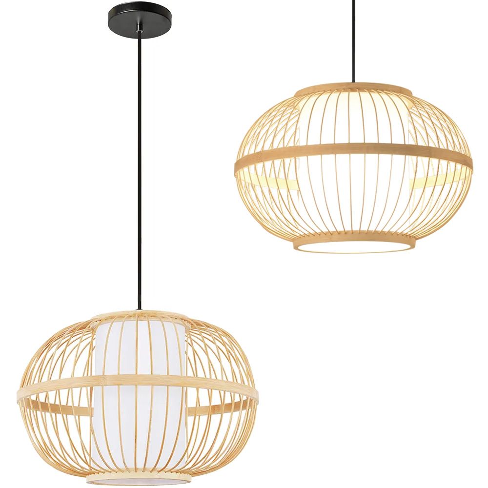 Lampa Sufitowa Wisząca Toolight App1632-1Cp Boho Beżowy 50Cm