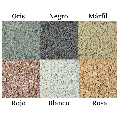 Marmolina Decorativa Marfil 12/18 mm saco 20 kg Piedra natural - 4