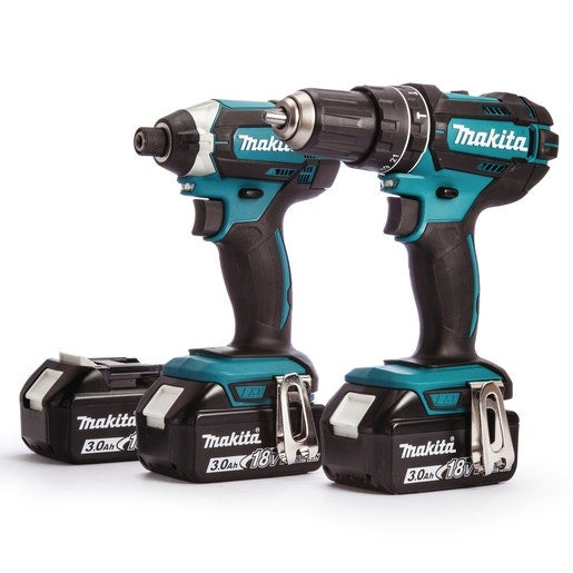 Combopack 2 outils 18V perceuse DDF482 et visseuse à chocs DTD152 (3x3,0 Ah) en MAKPAC - MAKITA DLX2127J1 - 2