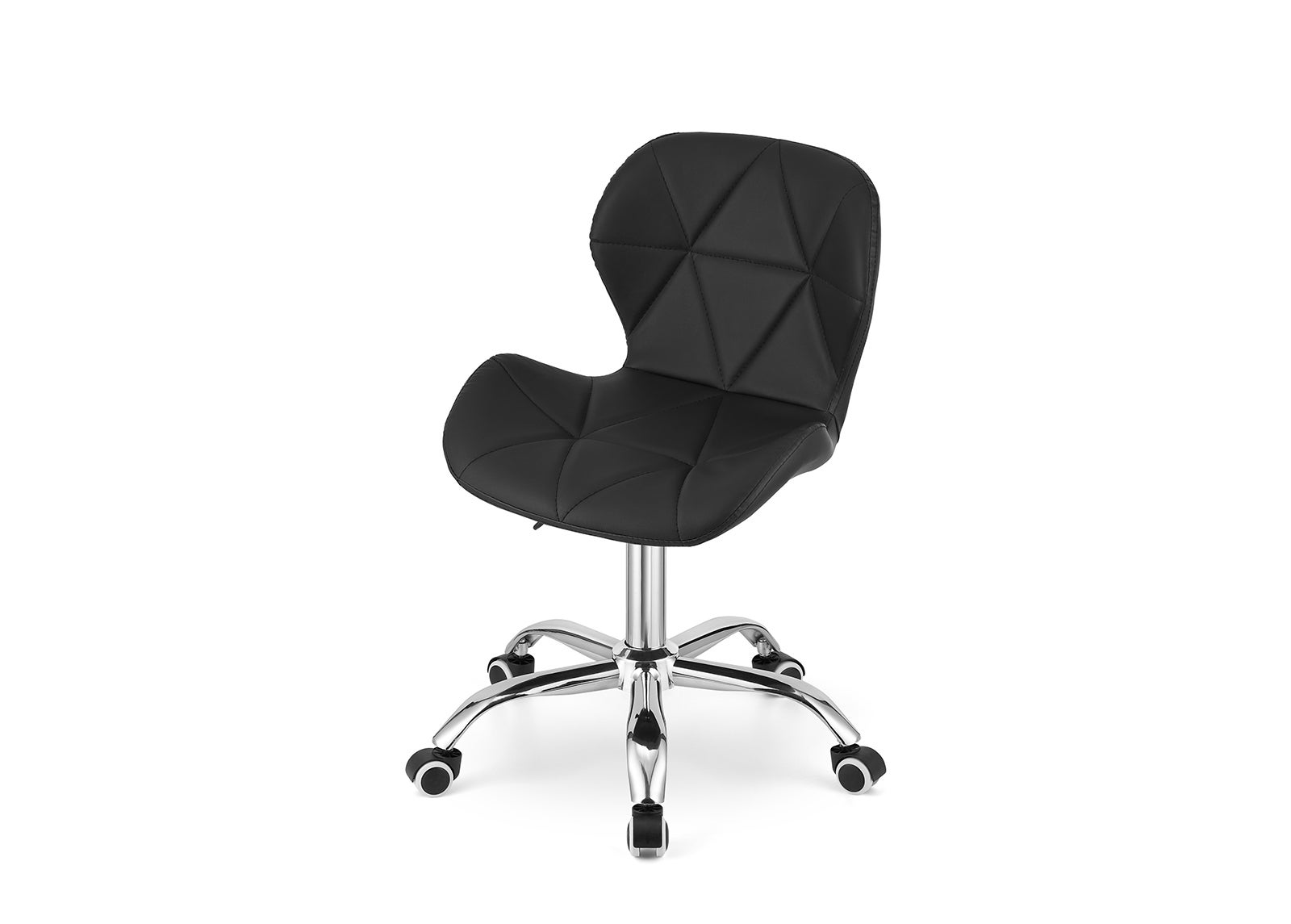Fotel biurowy ergonomiczny Avola, ekoskóra, regulowana wysokość, czarny, maksymalne obciążenie 110 kg