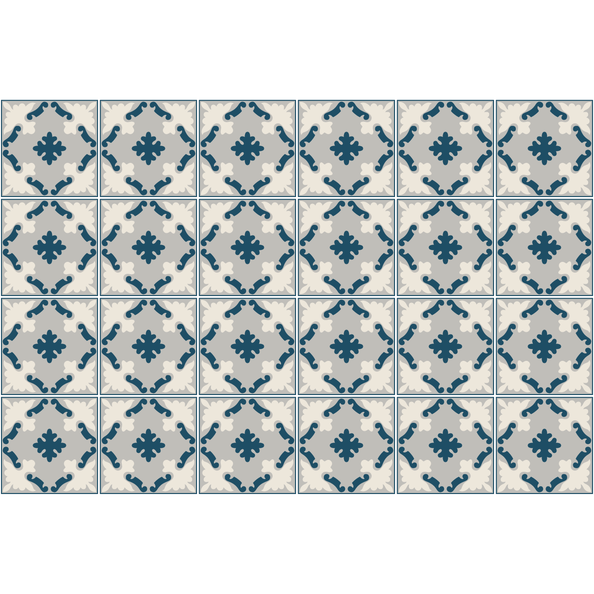 24 adesivi piastrelle di cemento azulejos Carmita - Sticker adesivo - adesivi murali - 24stickers15x15cm - 2