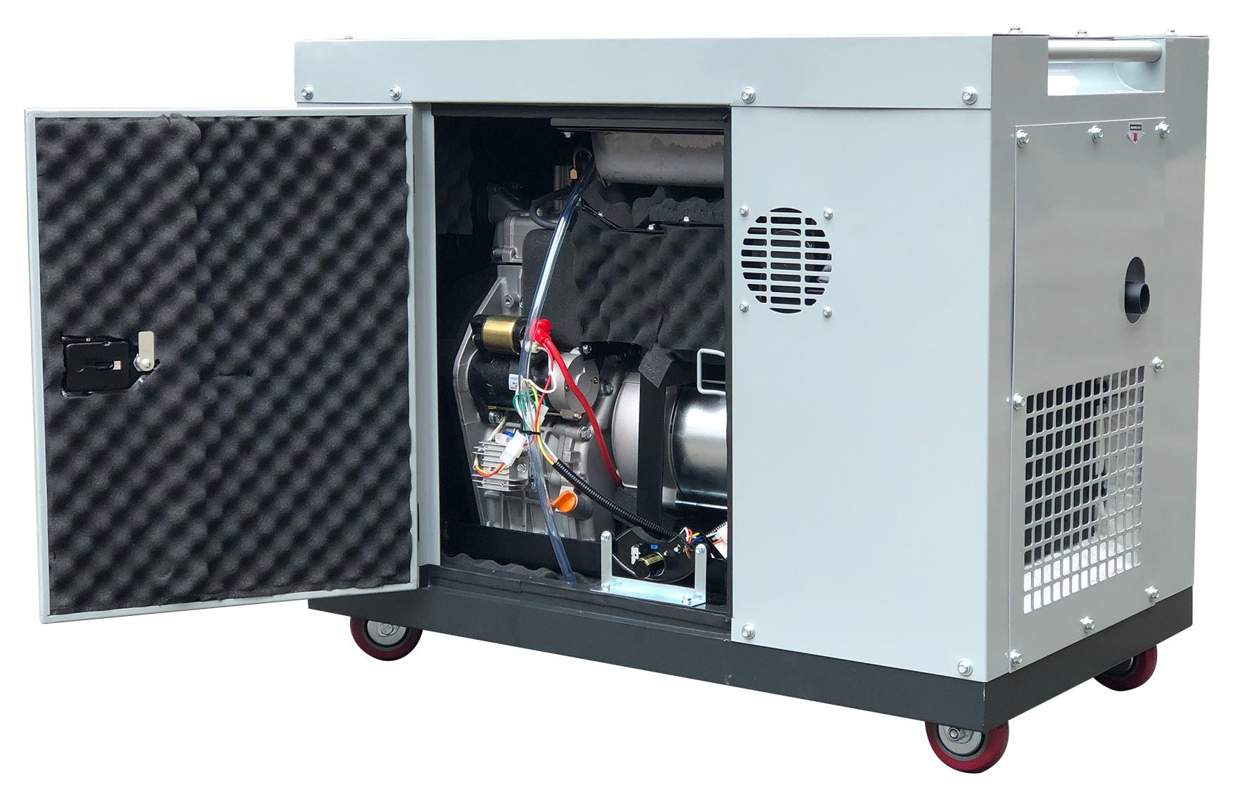 Groupe électrogène insonorisé diesel 6 kW 230V + 7,5kW 400V MW Tools DG75E - 5