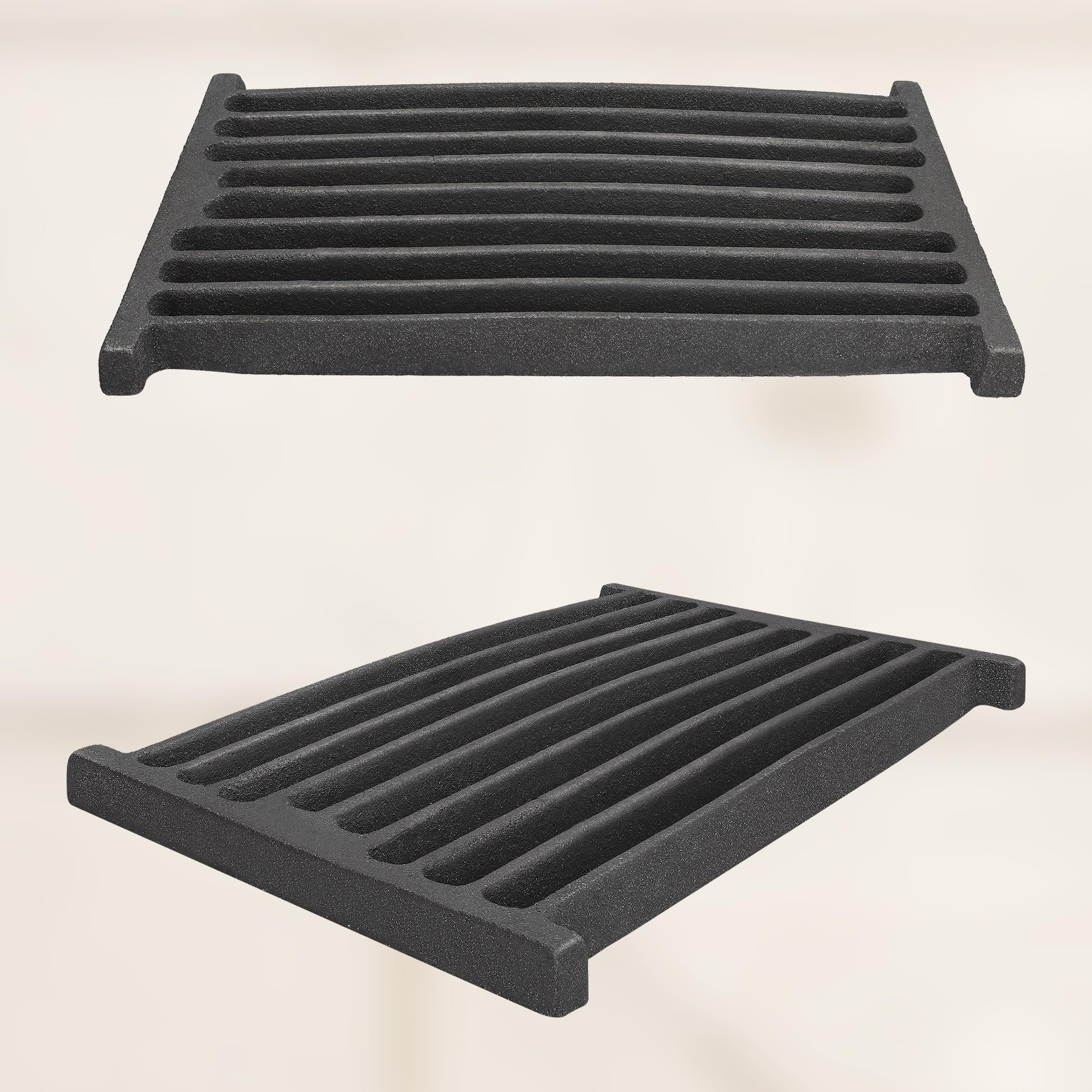 Grille de Cheminée en fonte 32 x 21,5 cm - Grille en fonte carrée - Résiste aux températures élevées - KOTARBAU - 7