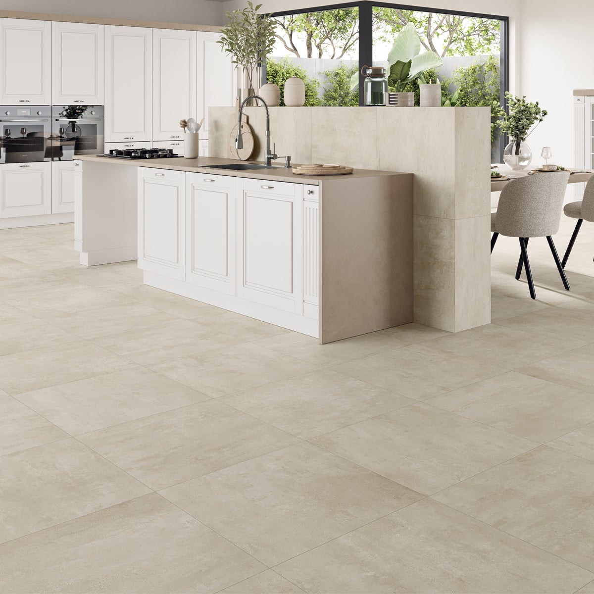 Carrelage sol effet béton Origine crème 60x60 cm Réflex Boutique — free download