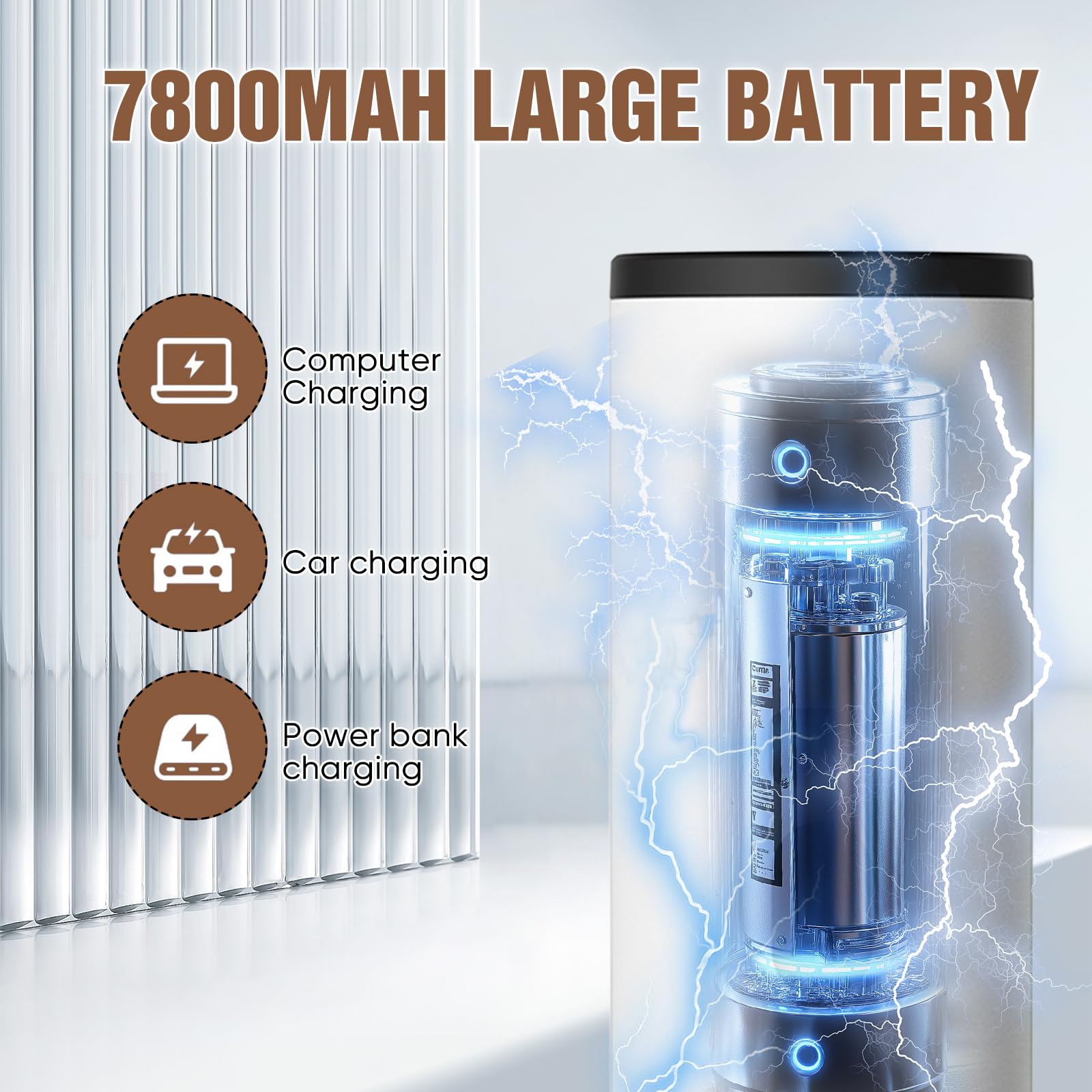 Cafetera eléctrica portátil 3 en 1, molinillo de cápsulas de 72 W, cafetera de viaje con depósito de agua de 90 ml (blanca) - 3