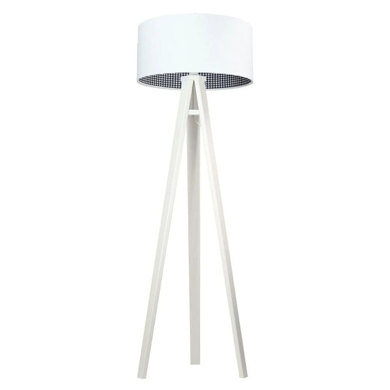 Lampa stojąca HOME 50 biała/pepitka/biała