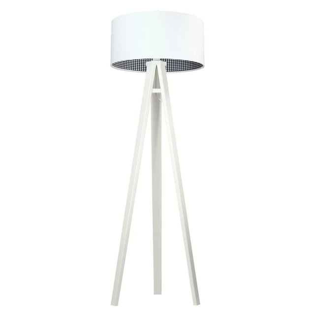Lampa stojąca HOME 50 biała/pepitka/biała
