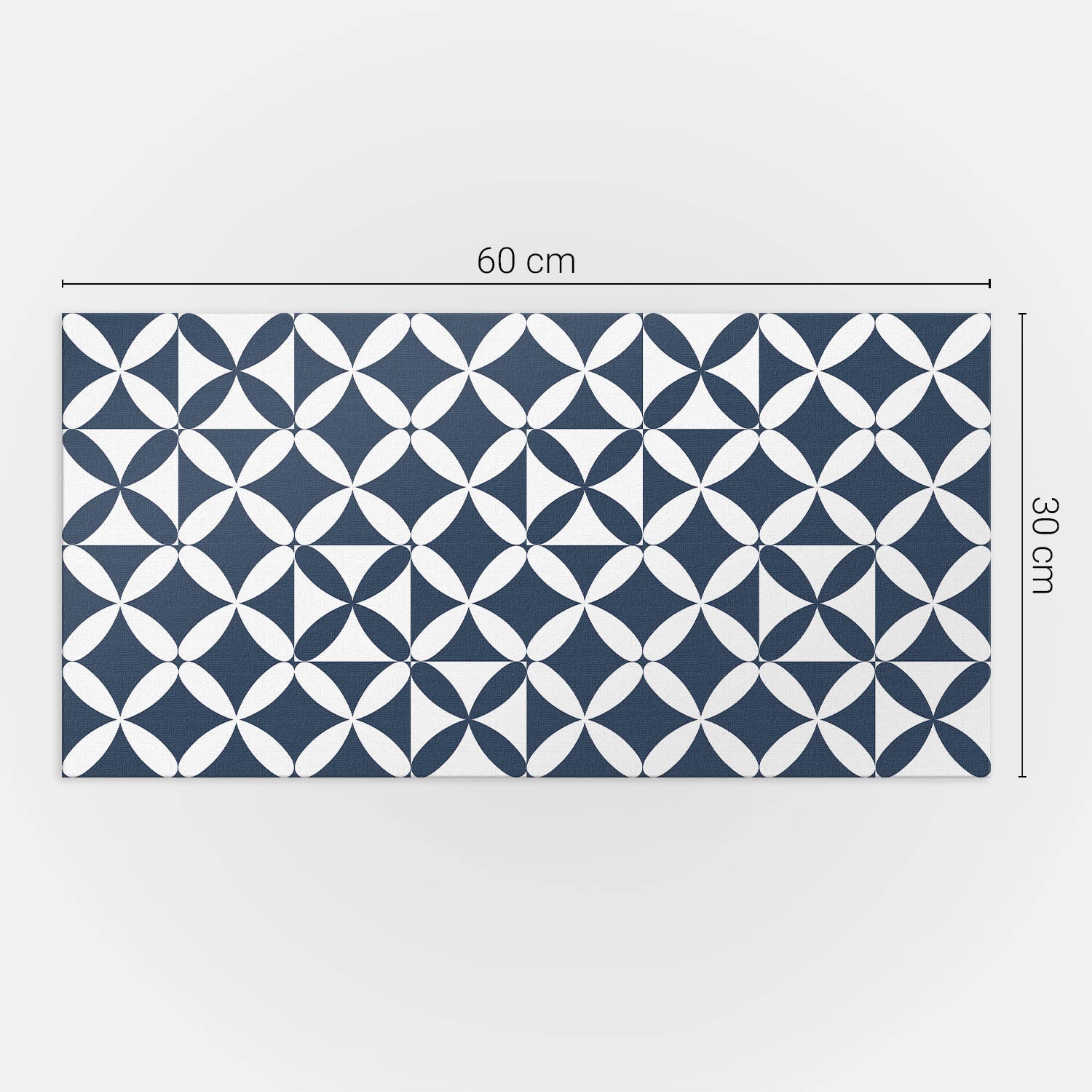 Panneaux muraux décoratifs, panneaux en PVC | 6x60x30 cm |Motif de fleurs géométriques - 5