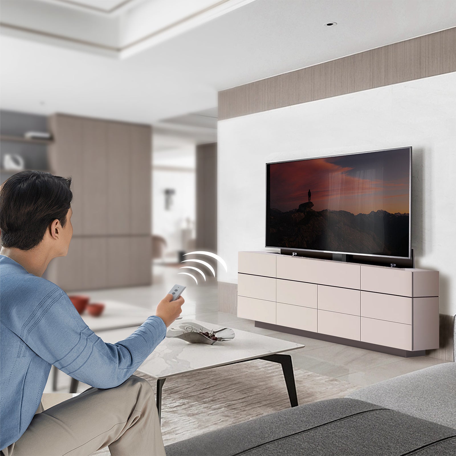 Support TV Motorisé 32-70