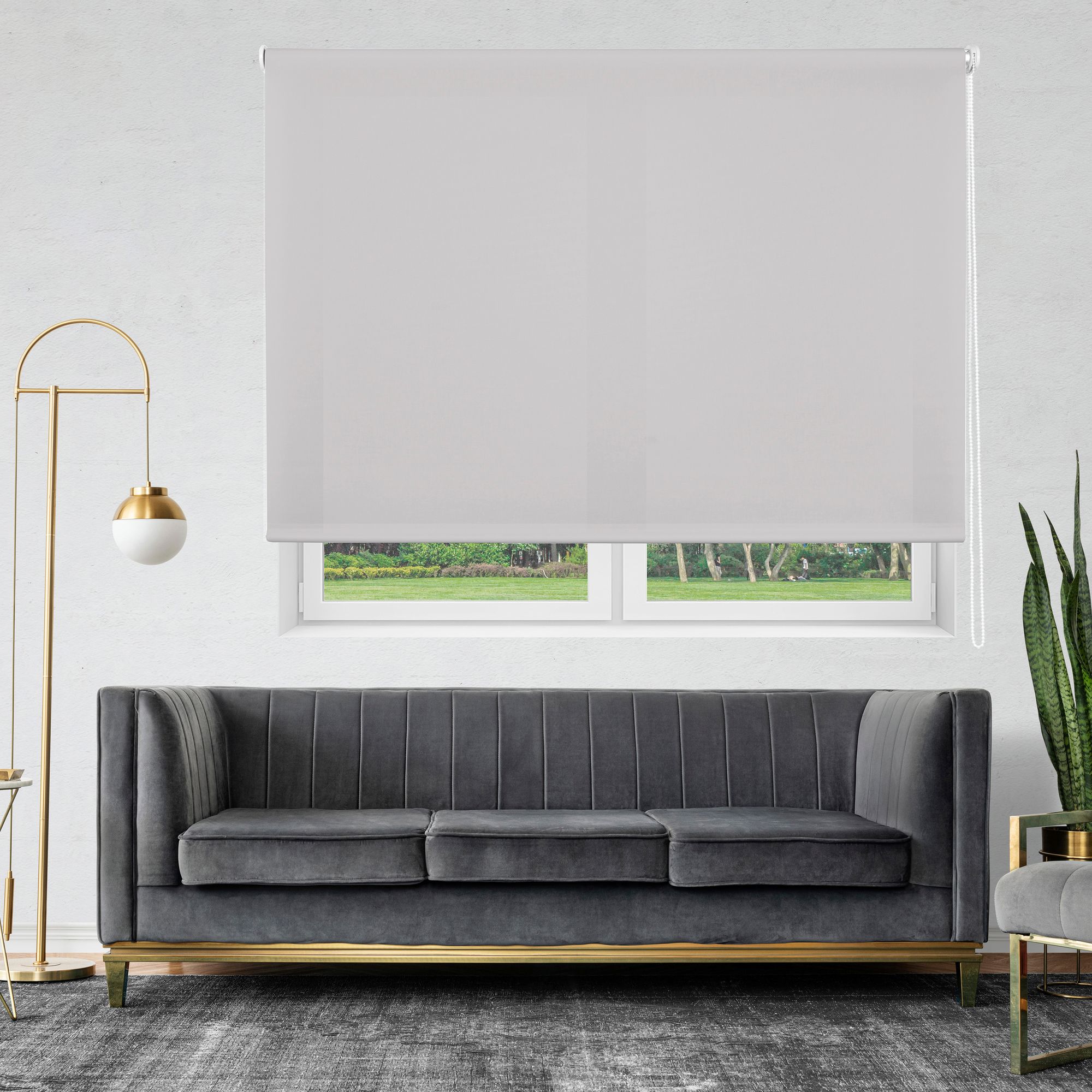 Ecommerc3 estor enrollable translúcido a medida premium tamaño 175x165tamaño de tela 172x160 - estor gris