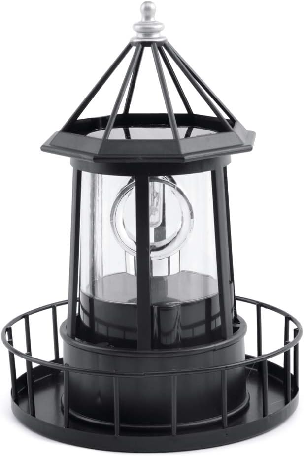 Lampa LED solarna, obrotowa latarnia, dekoracja zewnętrzna do ogrodu, na ścieżkę, patio, podwórko