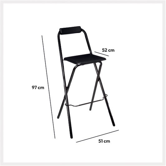 Chaise de bar pliante 