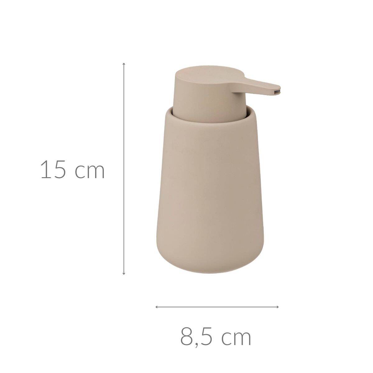 DOZOWNIK NA MYDŁO Colorama 250ml CERAMICZNY beżowy - 2