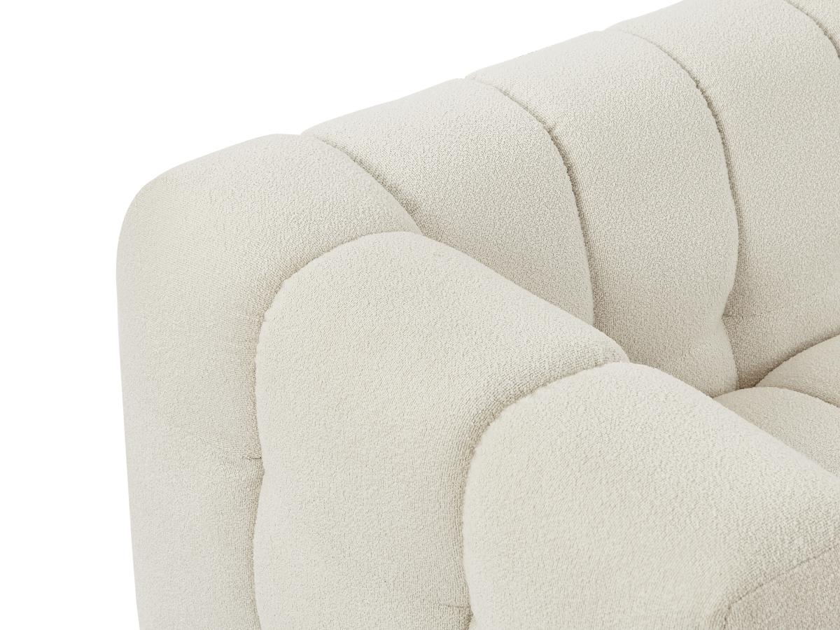 Canapé 3 places en tissu bouclette blanc ivoire LERICI de Pascal Morabito - 8