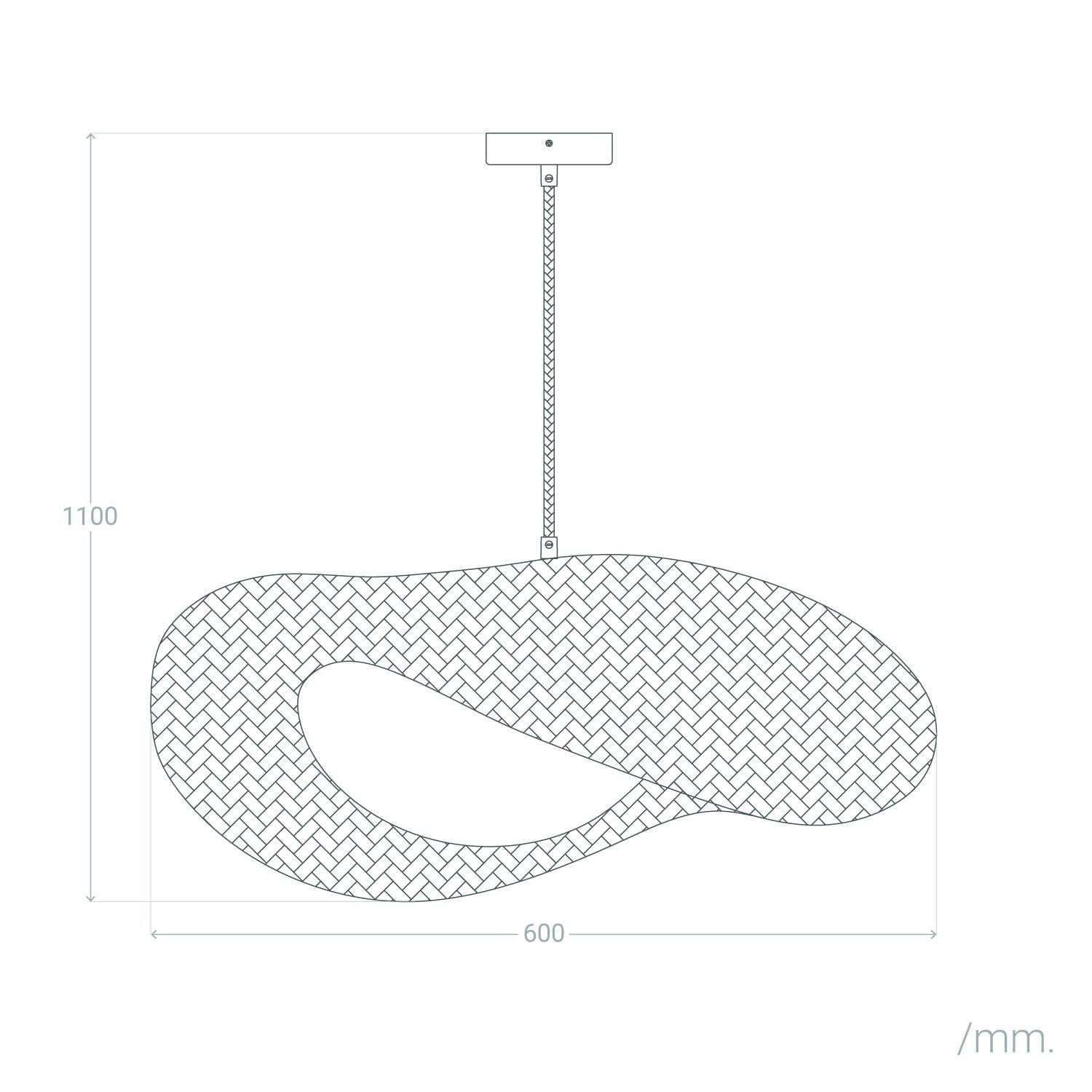 Suspension Bambou Kathu Karatasi Naturel - 5