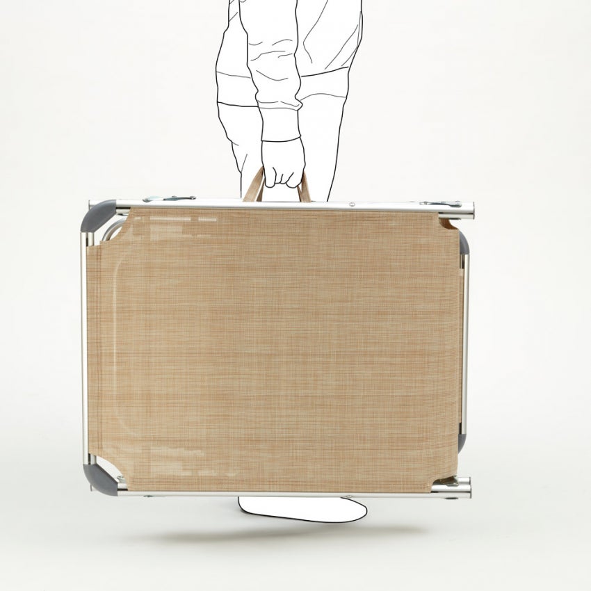 2 transats de piscines mer pliants avec pare-soleil California - 6