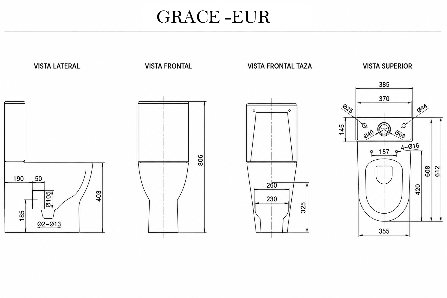 Sanita encostada à parede GRACE Rimless com tampa SoftClose de AQUA (EUR990SN) - 4