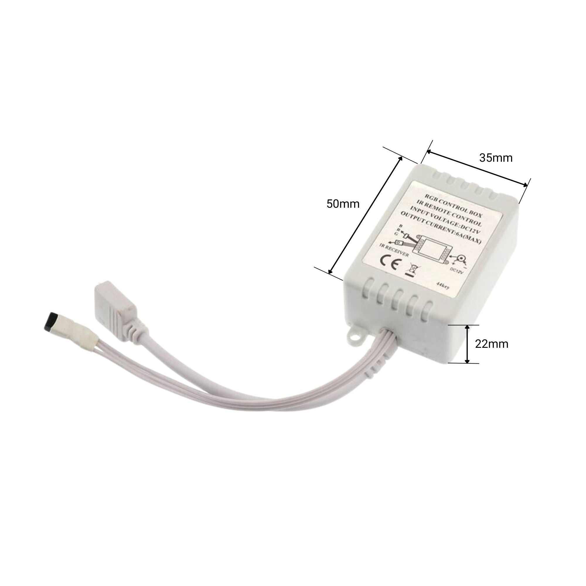 Controller RGB 12V 6A (2a/ch) con controller IR a 24 tasti - 4