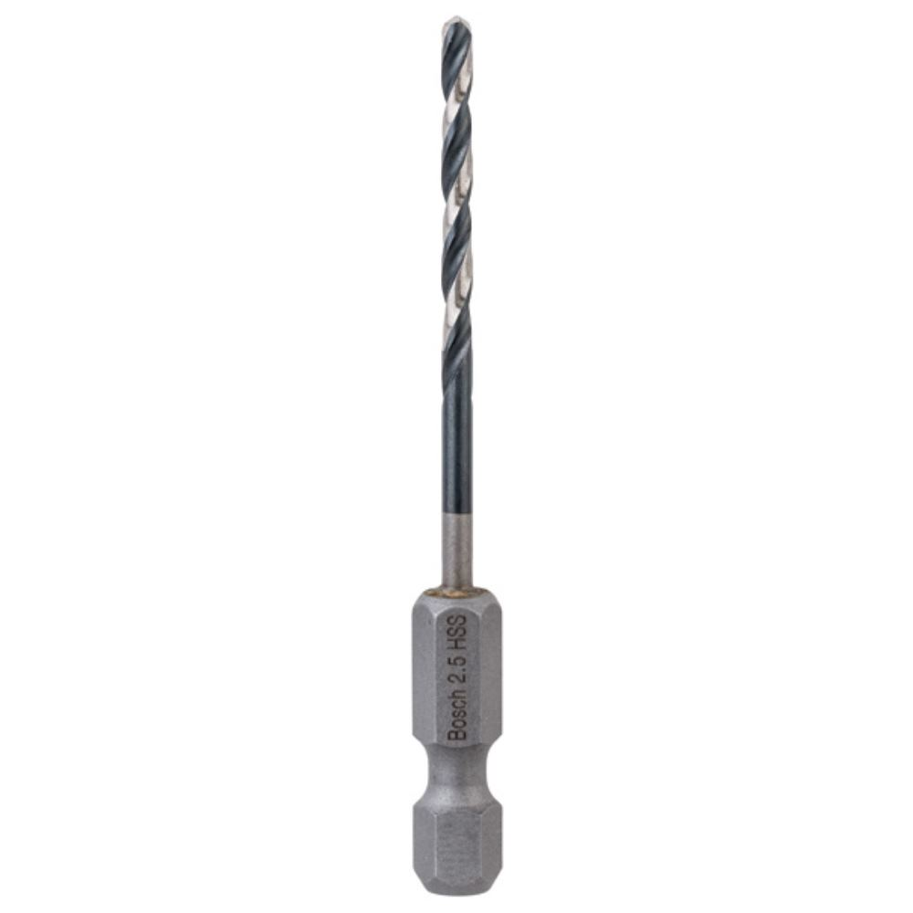 Bosch 1x Wiertło kręte HSS Impact Control z chwytem sześciokątnym 2,5 x 30 x 69 mm - 2608577047