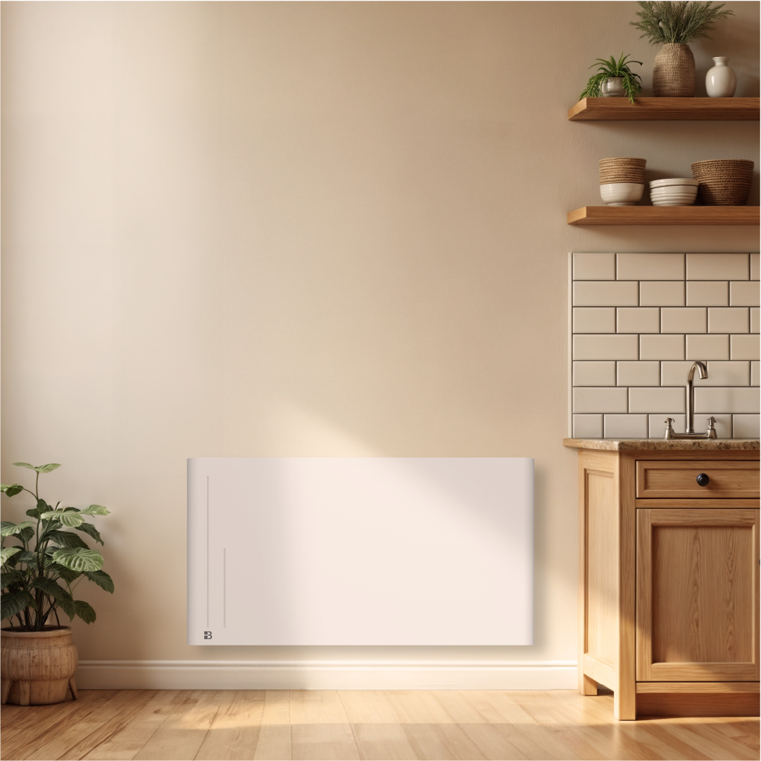 Radiateur électrique fixe à inertie sèche céramique 2000W Bestherm ALBA horizontal blanc - 2