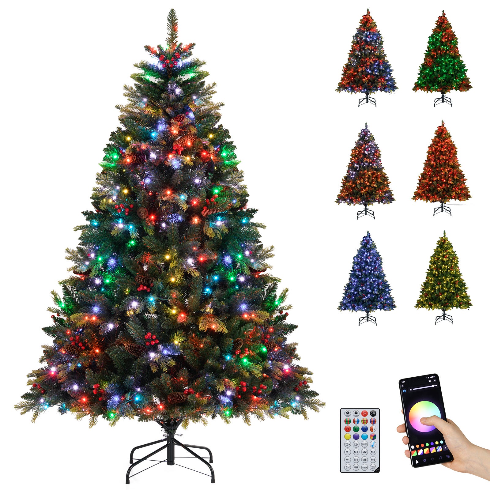 Étoile Lumineuse Pour Sapin De Noël YAYZA! - 22x19 Cm, 10 LEDs RVB, 16M De Couleurs, Contrôle App/télécommande