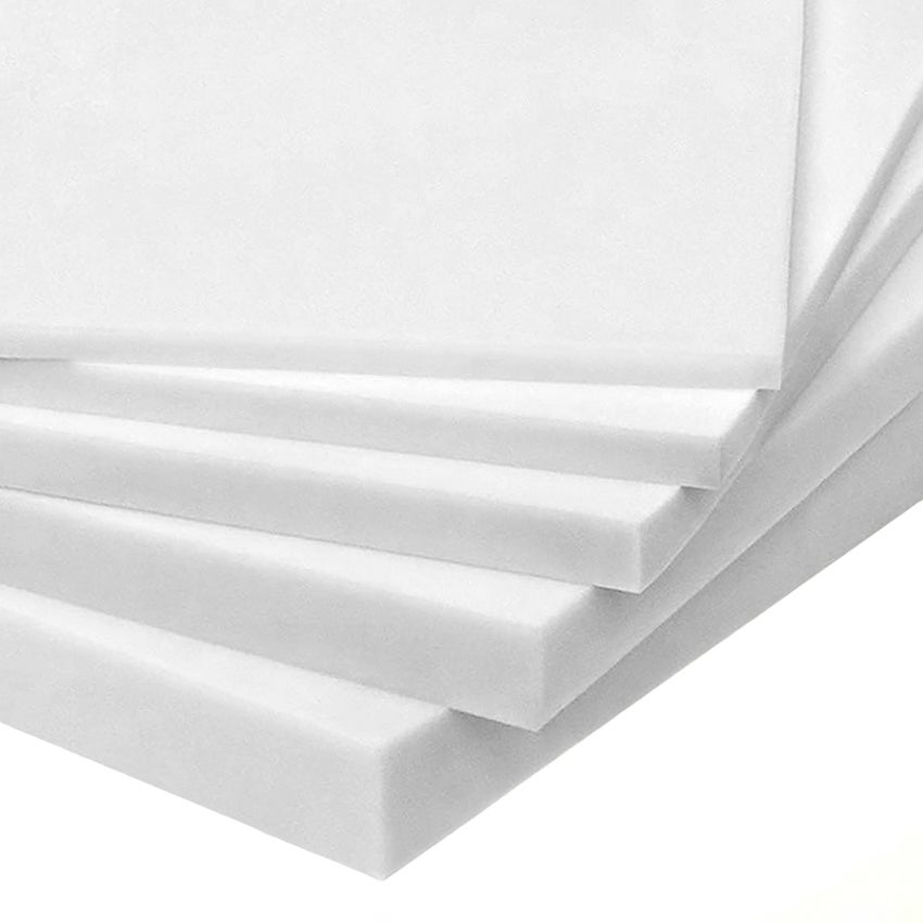 Plancha de Espuma Poliuretano Multiusos - Medida: 50 x 100 x 10 cm de Grosor - Dureza Firme - Densidad 20 KG/m3 - 5