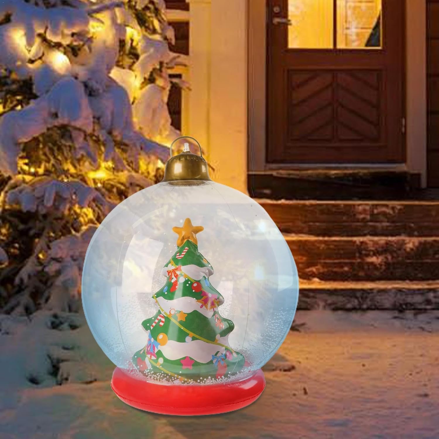 Décorations de Noël extérieures, boules de Noël gonflables géantes