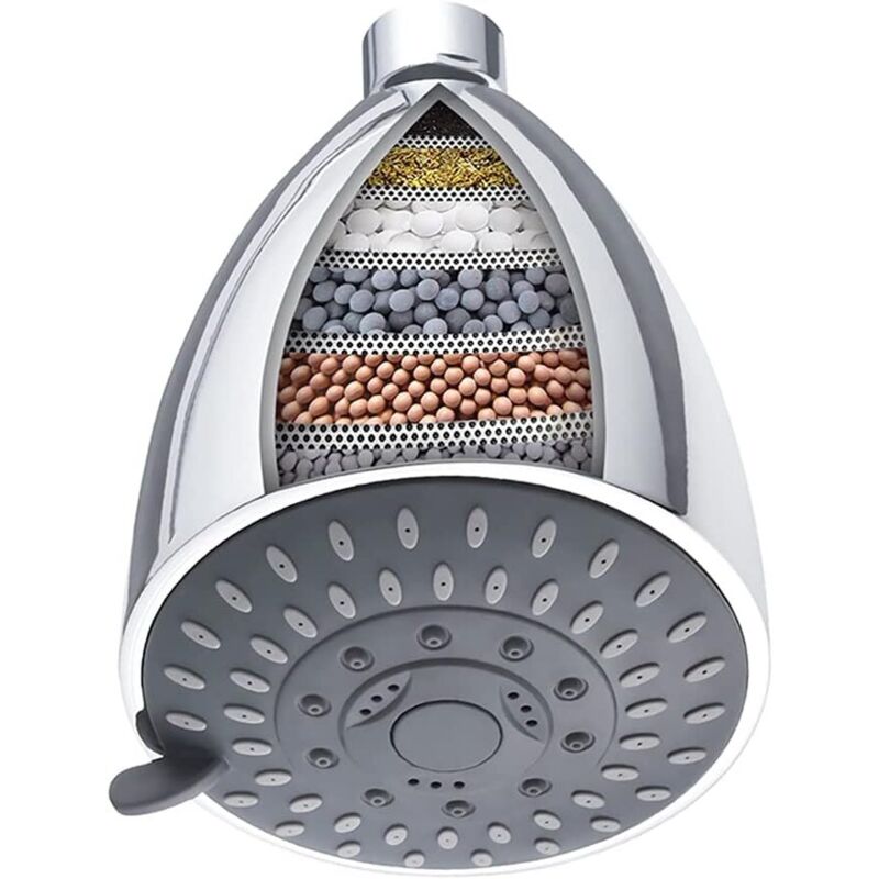 Zestaw 4 filtrów prysznicowych z wkładami na 20 poziomów filtrów prysznicowych – chroni przed kamieniem, chlorem i metalami ciężkimi – filtr wymienny