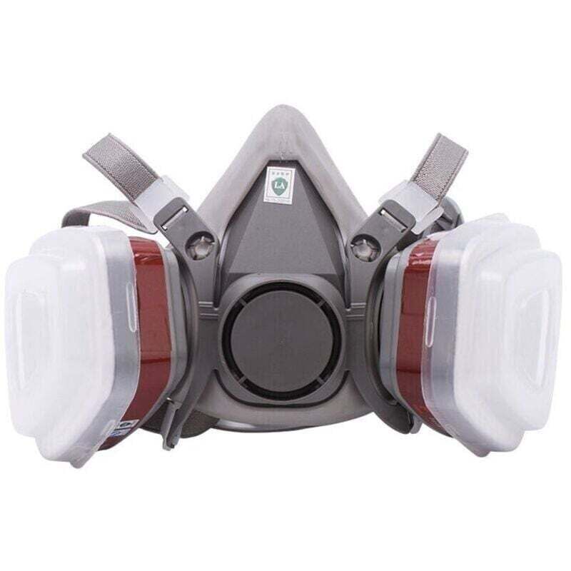 Masque Protection 7 en 1, Réutilisable avec Filtre Anti-Poussière et Gaz, pour Pulvérisation, Peinture, Produits Chimiques, Bricolage, Ponçage - 4