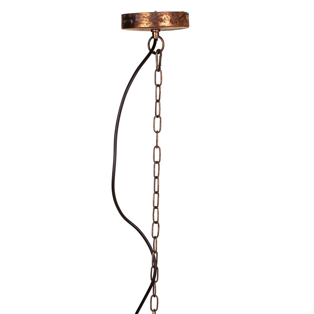 Lampe de plafond en métal doré 50x50x64/133h - 3