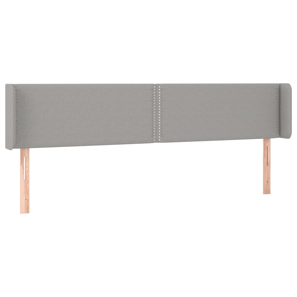 Testiera Letto Grigia 80x5x78/88 cm Ecopelle