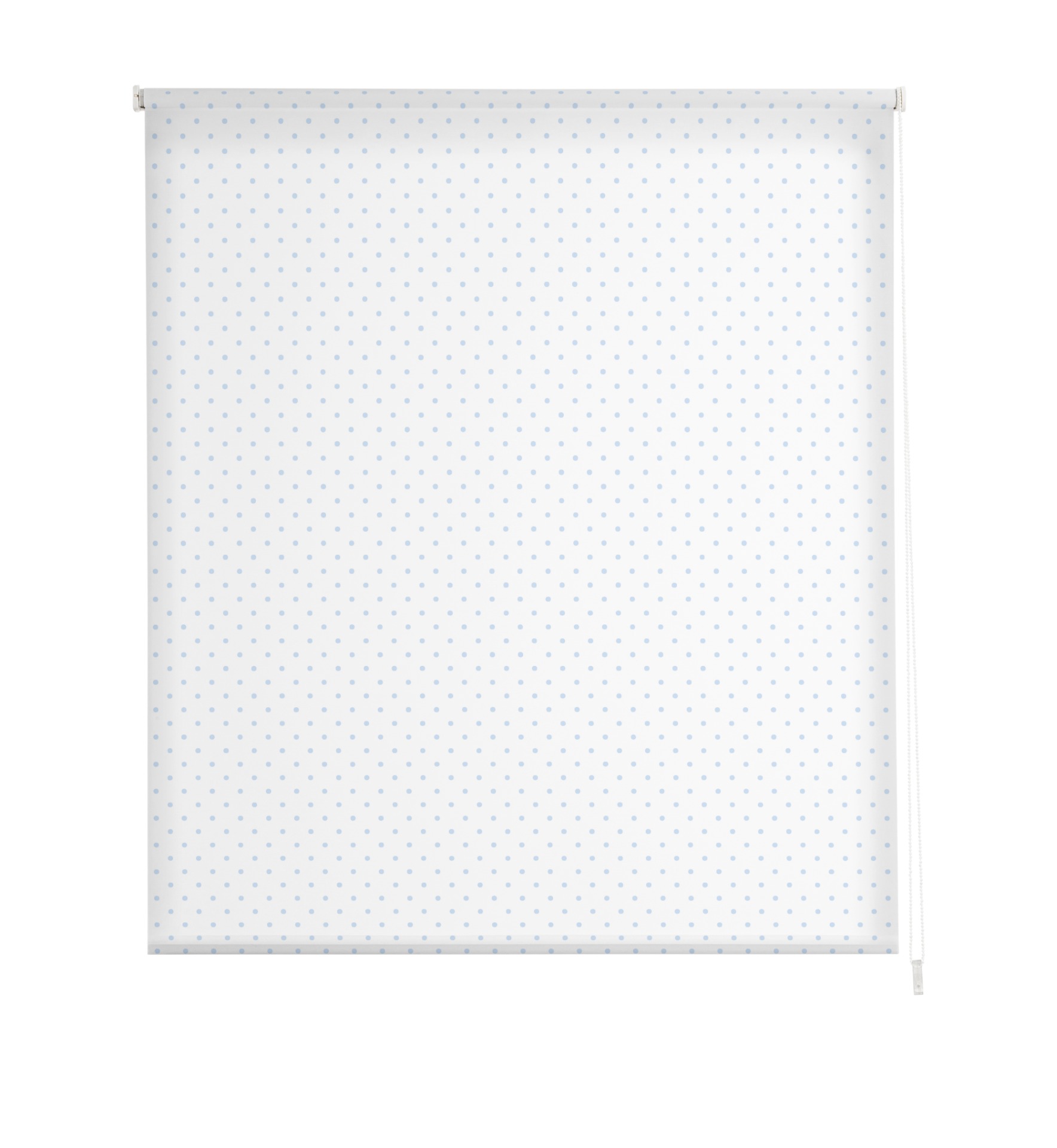 Estoralis | estores personalizados texturas | 110 x 255 cm (ancho por alto) tamaño de tela 107 x 250 cm | modelo motas-1 color azul