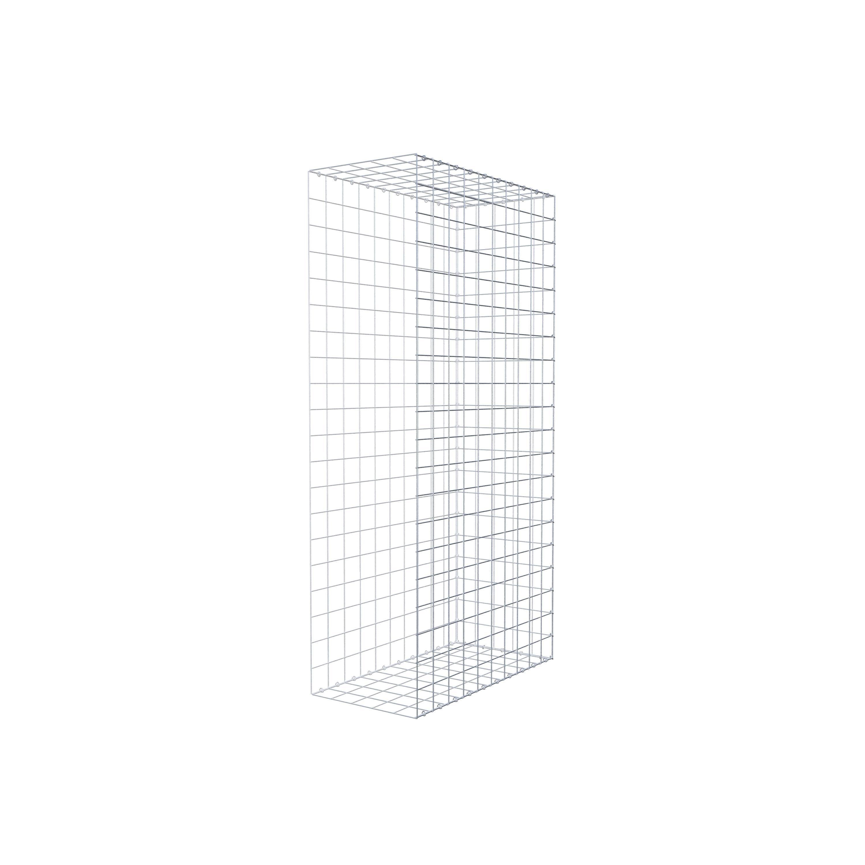 Gavión para alargar en acero galvanizado 200x100x50cm (LxAxP), malla 10 x 10cm, Anillo en C, sin rejilla frontal - 5