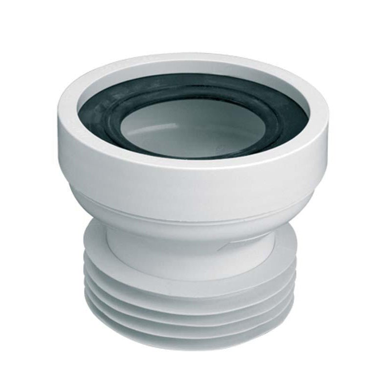 Racord WC McALPINE Ø100 mm / DN100 (Ø110 mm), L = 120 mm