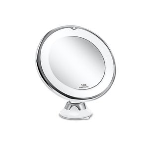 Miroir Cosmétique Axentia Grossissant 3x - Double Face Chromé Ø17cm - Pivotant 360° - Pour Maquillage Et Rasage