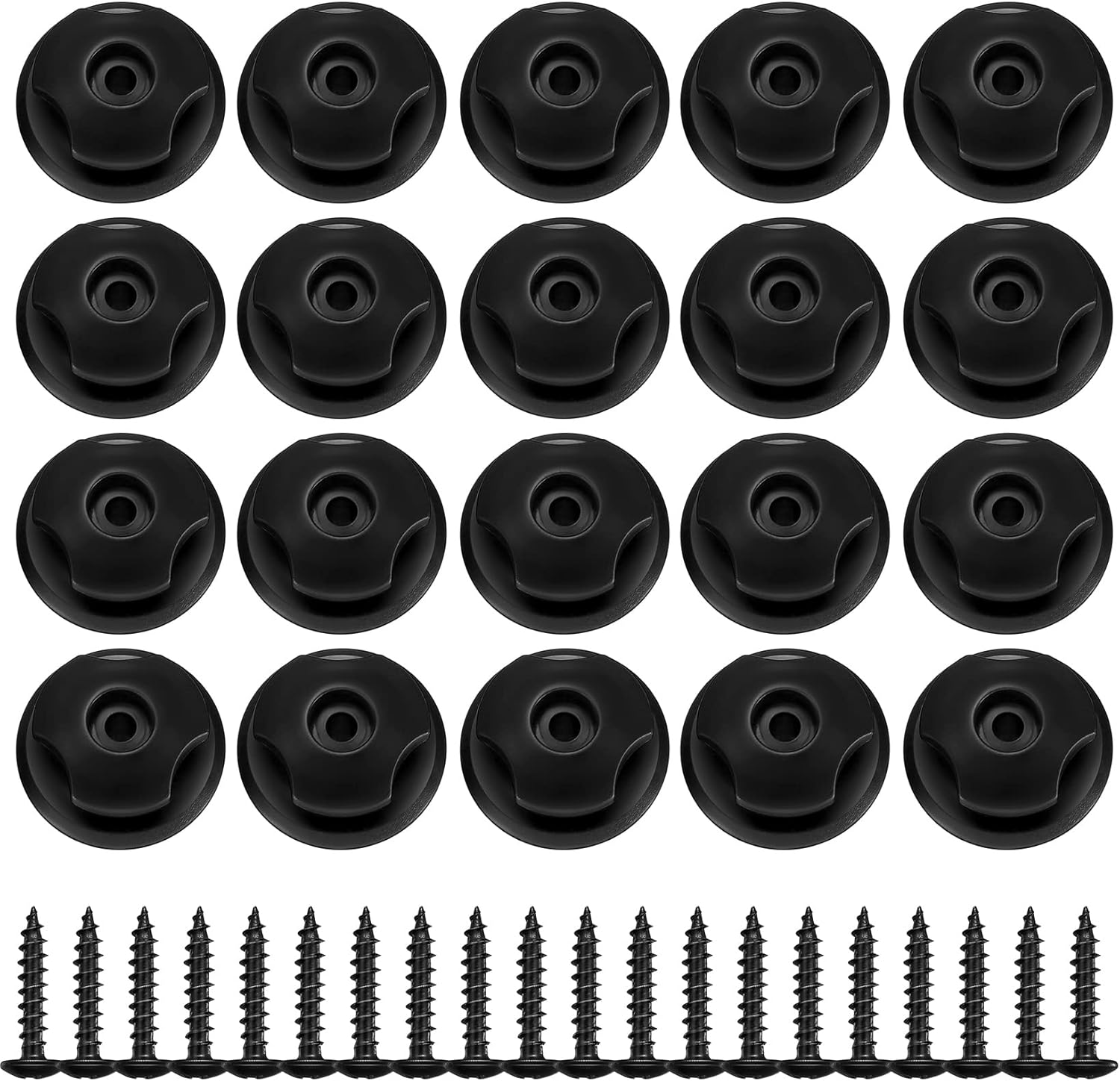20 Crochets De Fixation Pour Bâche/ Filet - Acier Galvanisé, Longueur 49mm, Avec Vis Et Chevilles