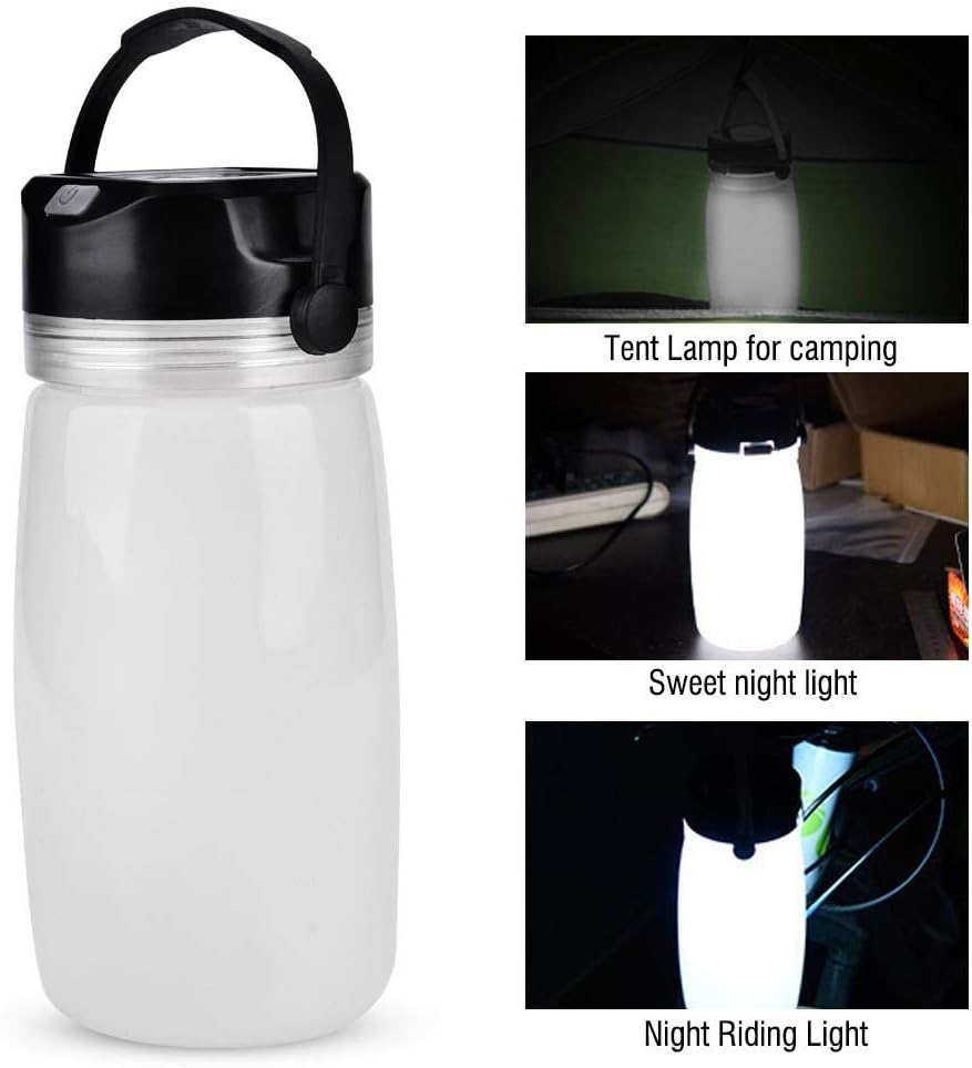 Lampe De Camping Solaire LED Rechargeable USB - Idéale Pour Tentes, Randonnée, Ambiance Extérieure