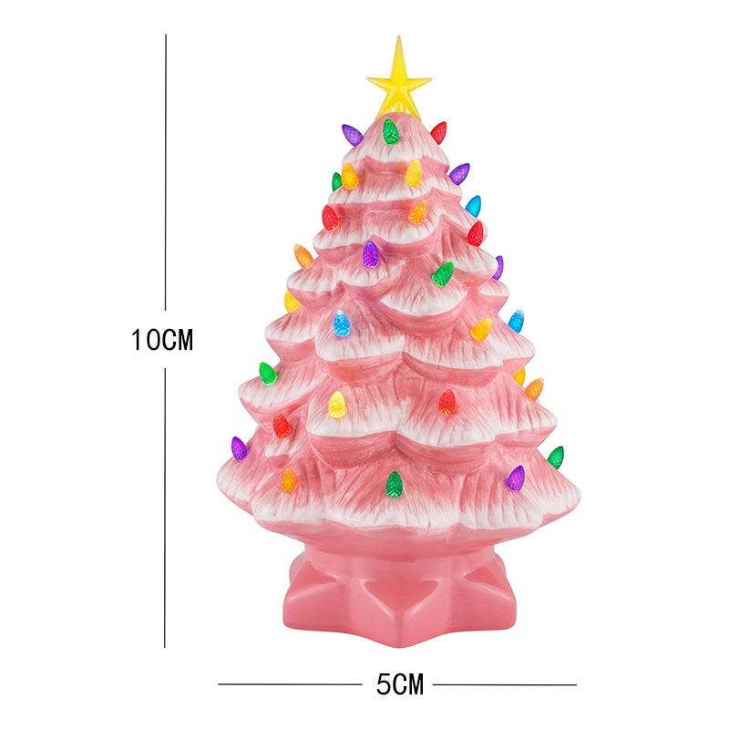 RWUDV Mini albero di Natale artificiale, da tavolo, mini albero di Natale artificiale, 60 cm, con base in lino, perfetto per finestre, riunioni di famiglia, giardino (#1