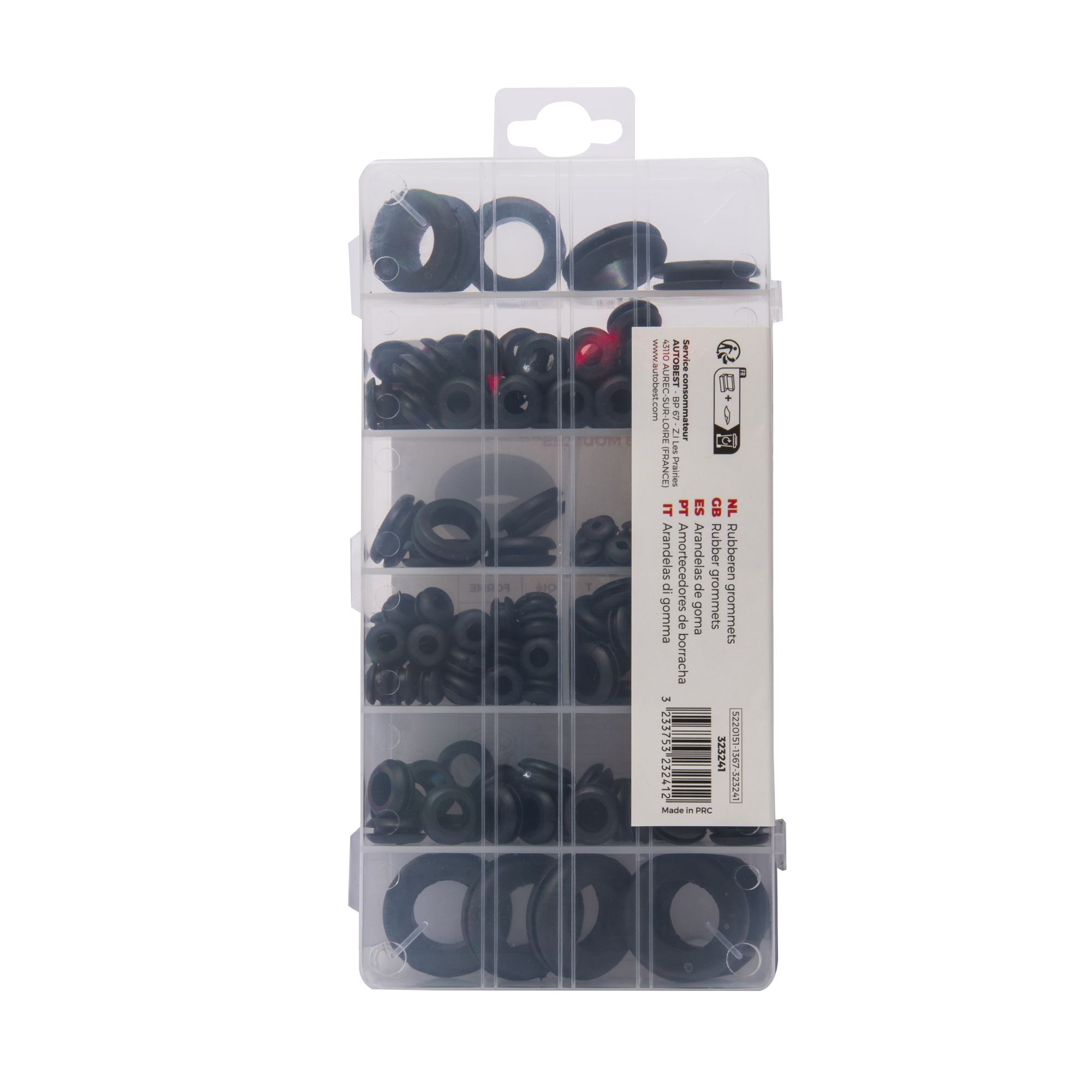 Coffret 180 passe-câble souples 6,30 à 25,4 mm - AUTOBEST - 4