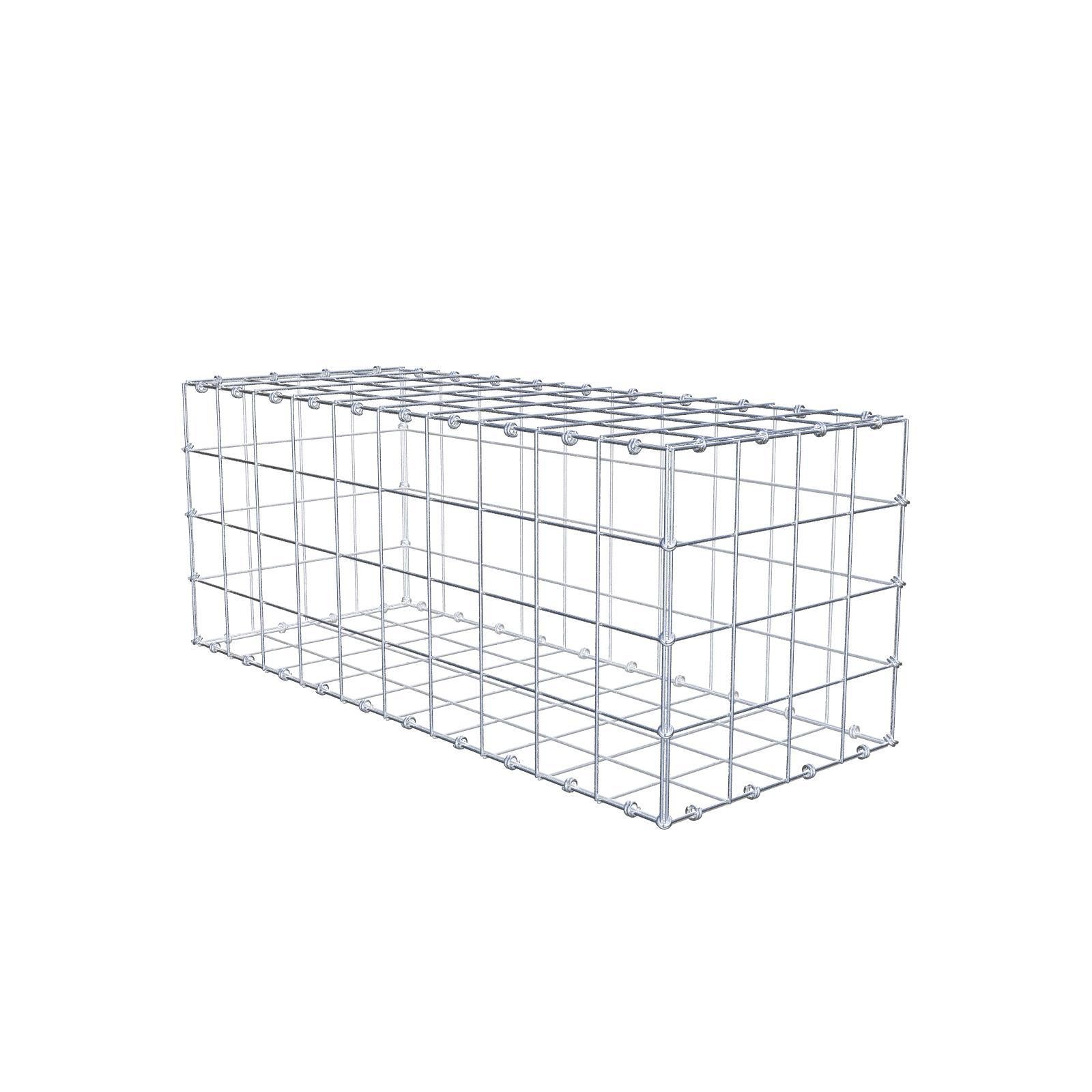 Gabion 100 cm x 40 cm x 40 cm (dł. x wys. x gł.), rozmiar oczek 10 x 10 cm, pierścień spiralny